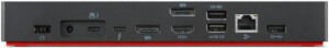 Lenovo Thunderbolt 4 docking station with 230W Charging, 8K Display Support & 40Gbps back view
