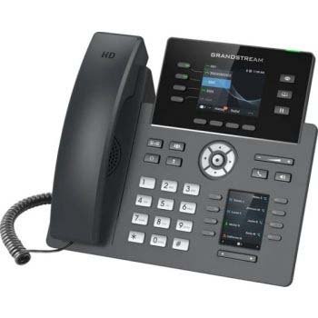 Grandstream GRP2614 Reception IP Phone with Dual LCD Screens, Wi-Fi, Bluetooth & PoE side profile