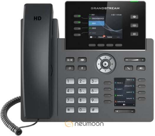 Grandstream GRP2614 Reception IP Phone with Dual LCD Screens, Wi-Fi, Bluetooth & PoE