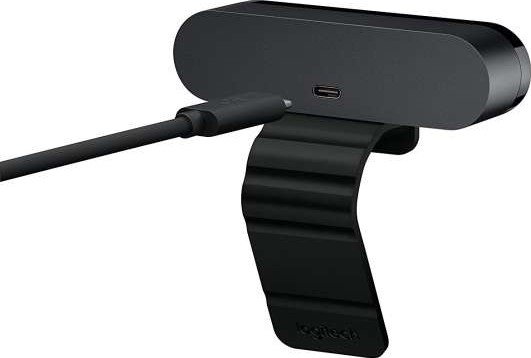 Logitech Brio 4K Ultra HD Webcam HDR, Autofocus & Noise-Canceling Mic charging port