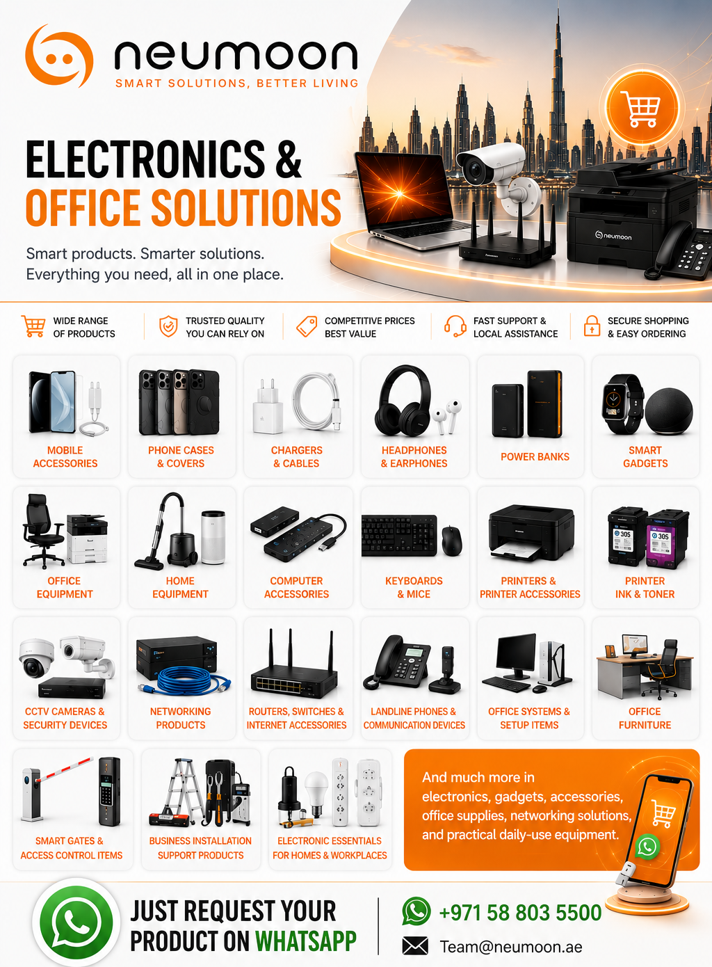 product categories at Neumoon